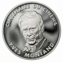 100 Francs 1995 - Yves montand - Centenaire du cinéma - argent belle épreuve