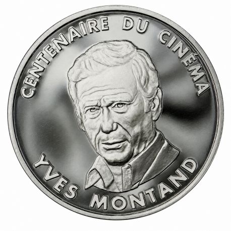 100 Francs 1995 - Yves montand - Centenaire du cinéma - argent belle épreuve