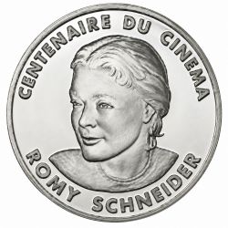 100 Francs 1995 - Romy Schneider - Centenaire du cinéma - argent belle épreuve