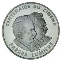 100 Francs 1995 - Frères lumière - Centenaire du cinéma - argent belle épreuve