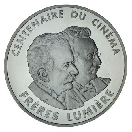 100 Francs 1995 - Frères lumière - Centenaire du cinéma - argent belle épreuve