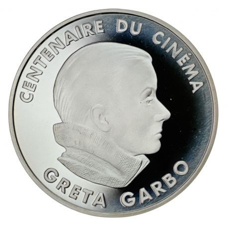 100 Francs 1995 - Greta Garbo - Centenaire du cinéma - argent belle épreuve