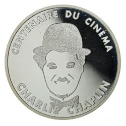 100 Francs 1995 - Charlie Chaplin - Centenaire du cinéma - argent Belle épreuve