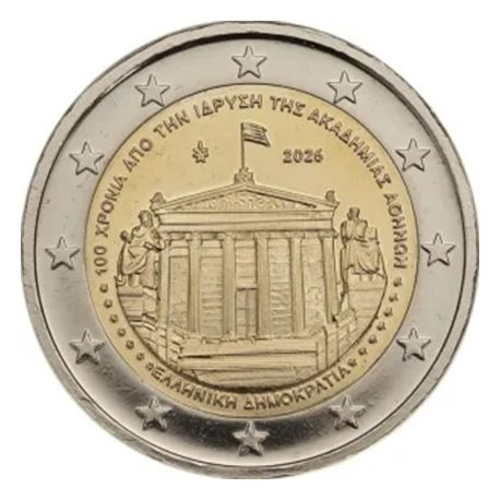 Grèce - 2 Euro 2026 - centenaire de l'Académie d'Athènes