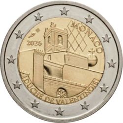 Monaco - 2 Euro 2026 - Duche de Valentinois - Belle épreuve