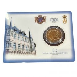 Luxembourg - 2 Euro 2026 coincard - accession au trône du grand-duc Guillaume et son 45e anniversaire