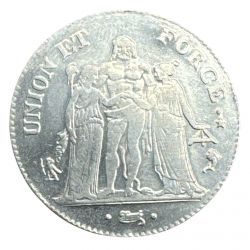 Médaille/Refrappe - 5 Francs Union et Force - AN 4 A - 32mm - Monnaie de Paris