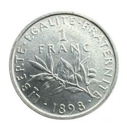 Médaille/Refrappe - 1 Franc Semeuse - 1898 - 32mm - Monnaie de Paris