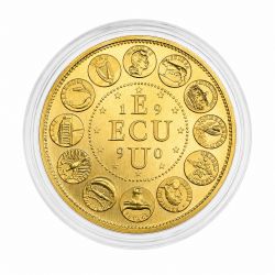 Ecu Europa 1990 - Or 50g 0,920 - 41mm - Neuf