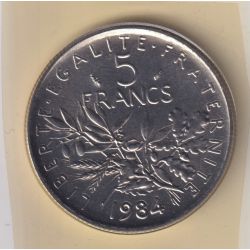 5 Francs Semeuse - 1984 - FDC