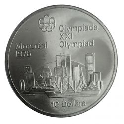 10 Dollars 1973 - JO Montreal 1976 - Ville Montreal - argent - FDC
