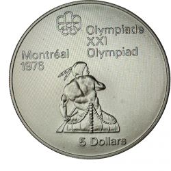 5 Dollars 1974 - JO Montreal 1976 - canoe