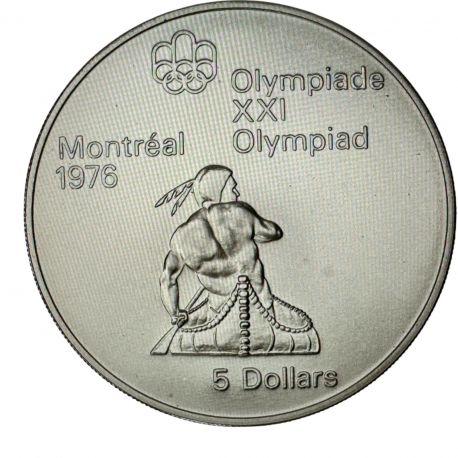 5 Dollars 1974 - JO Montreal 1976 - canoe