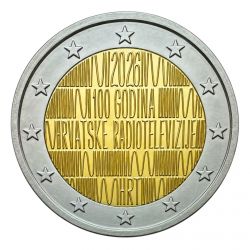 Croatie - 2 Euro 2026 - 100 ans de la radio et de la télévision croate