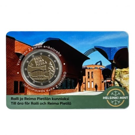 Finlande - 2 Euro 2026 - Raili et Reima Pietilä. Raili et Reima Pietilä - Coincard N°1