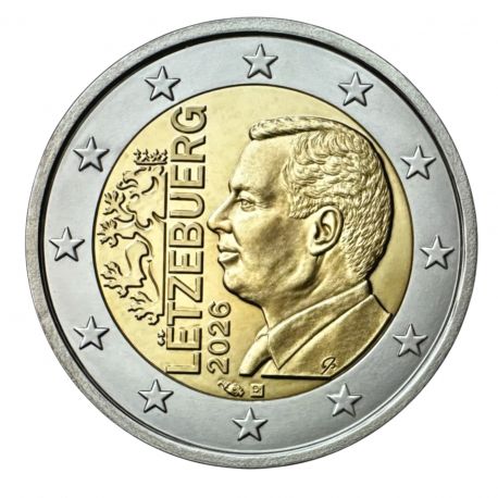 Luxembourg - 2 Euro 2026 - Nouvelle Effigie du Grand-Duc Guillaume