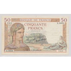 50 Francs cérès - 19.03.1936