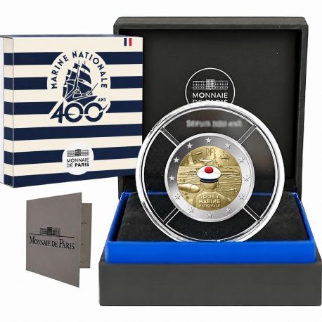 2 Euro 2026 - 400 ans de la marine nationale - belle épreuve