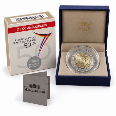 2 Euro 2013 - 50e anniversaire du Traité de l'Élysée - Belle épreuve