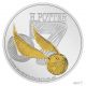 Niue island - 2 Dollars 2022 - Le vif d'or Harry Potter - Golden snitch - argent 1 once - 5.000 ex
