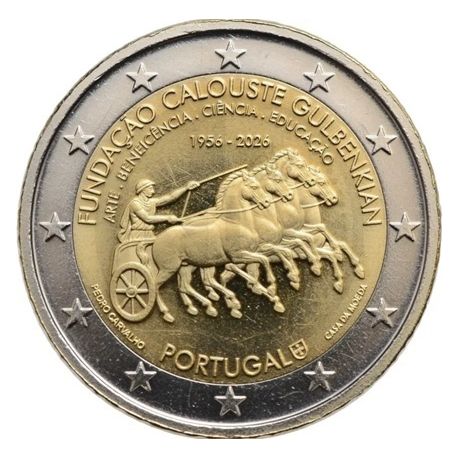 Portugal - 2 Euro 2026 - 70e anniversaire de la Fondation Calouste