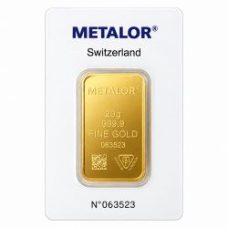 Lingotin 20g Or - 0,999 - Metalor