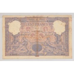 100 Francs Bleu et rose - 16.07.1908