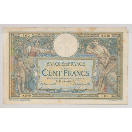 100 Francs L.O.M - 19.11.1908