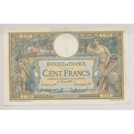 100 Francs L.O.M - 22.04.1909