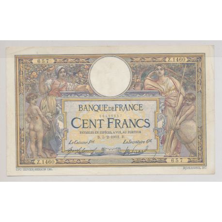100 Francs Luc Olivier Merson - 5.02.1912