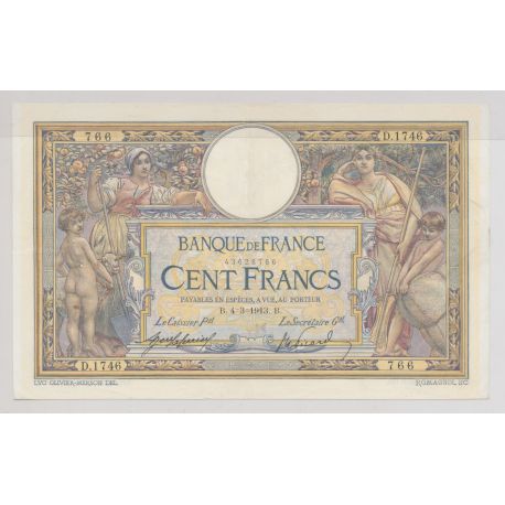 100 Francs Luc Olivier Merson - 4.03.1913