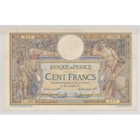 100 Francs Luc Olivier Merson - 24.05.1913