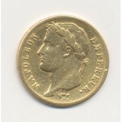 Napoléon empereur - 20 Francs Or - 1814 W Lille