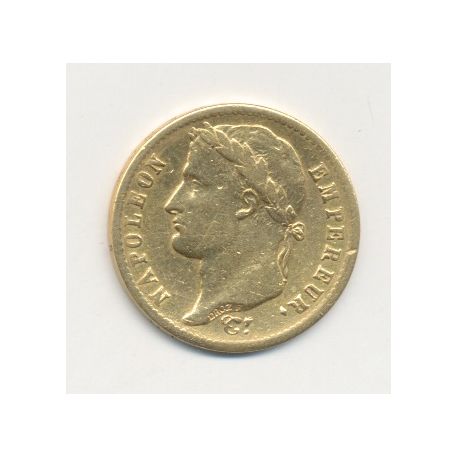 Napoléon empereur - 20 Francs Or - 1814 W Lille