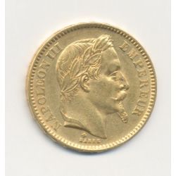 Napoléon III - 20 Francs Or - 1866 BB Strasbourg - Tête laurée - TTB+