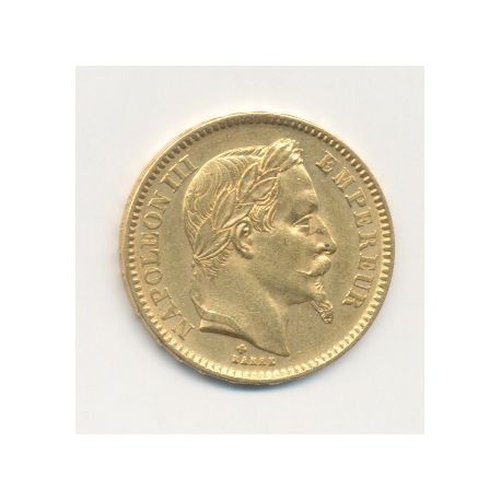 Napoléon III - 20 Francs Or - 1866 BB Strasbourg - Tête laurée