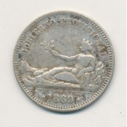 Espagne - 1 Peseta 1869