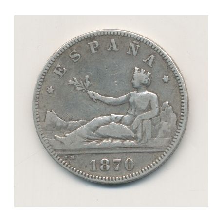 Espagne - 2 Pesetas 1870