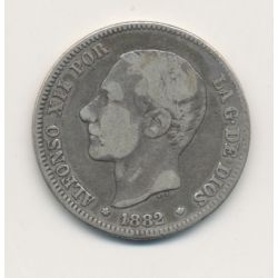 Espagne - 2 Pesetas 1882 - Alfonso XII