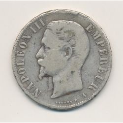 5 Francs Napoléon III - 1858 A Paris - Tête nue