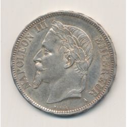 5 Francs Napoléon III - 1868 A Paris - Tête laurée