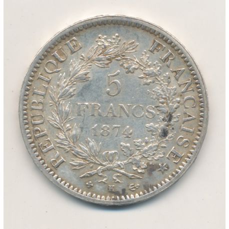 5 Francs Hercule - 1874 K Bordeaux