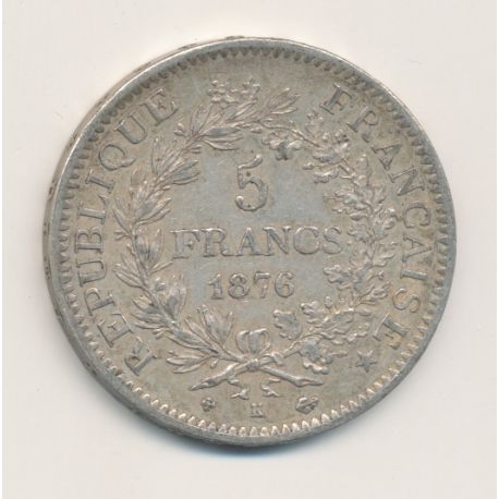 5 Francs Hercule - 1876 K Bordeaux