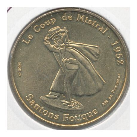Dept 13 - santons Fouque N°1 - le coup de mistral - 2009 - aix en provence