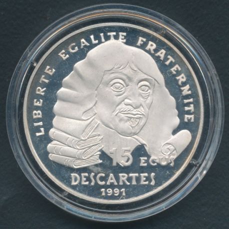 100 Francs - 15 Écus Descartes 1991