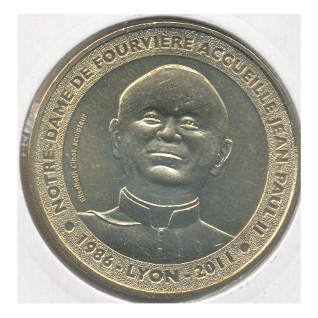 Dept69 - Notre dame Fourvière N°3 - 2012 - Jean Paul II - Lyon 