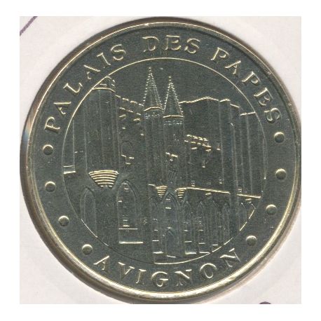 Dept84 - Palais des papes - face cerclée - 2000 - Avignon