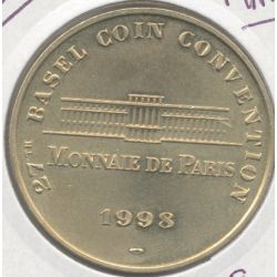 Suisse - Basel coin convention N°1 - uniface - 1998 - Bale