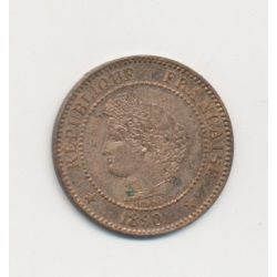 2 centimes Cérès - 1890 A Paris - SUP+
