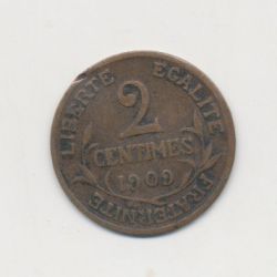 2 centimes Dupuis - 1909